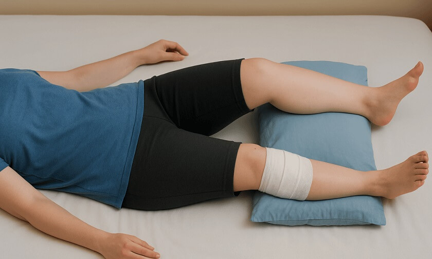 خوابیدن بعد از عمل پا پرانتزی